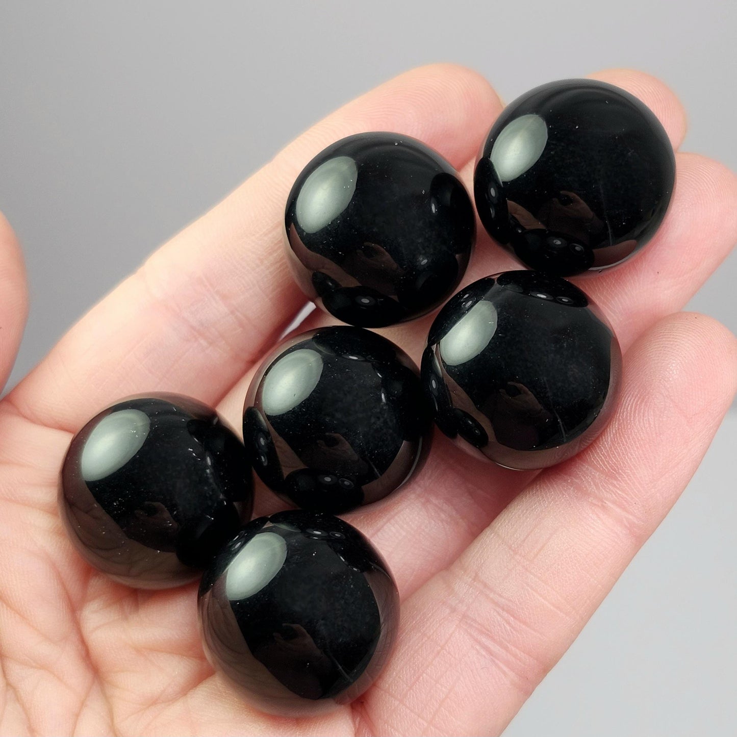Black Obsidian Sphere, Polished Obsidian Crystal: Natural Volcanic Glass
