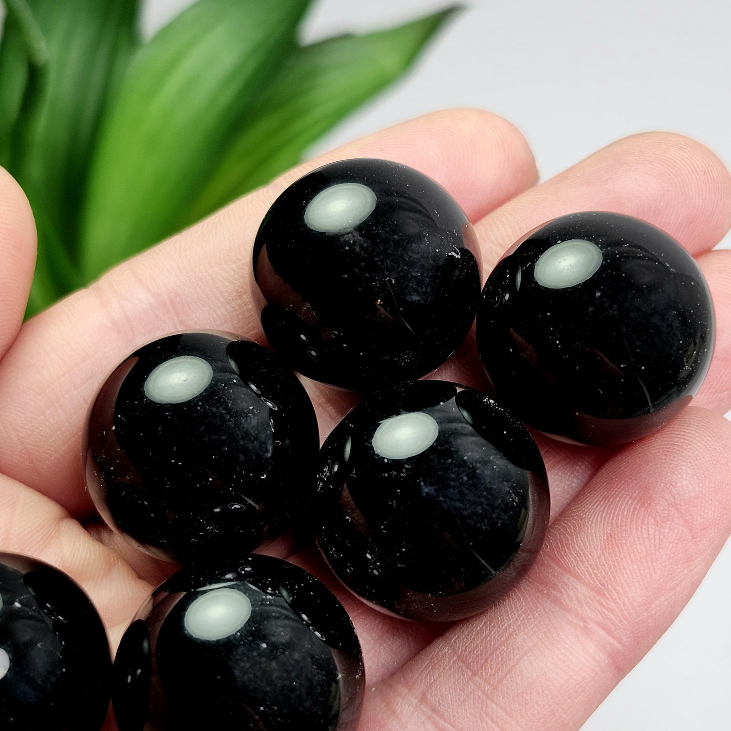 Black Obsidian Sphere, Polished Obsidian Crystal: Natural Volcanic Glass