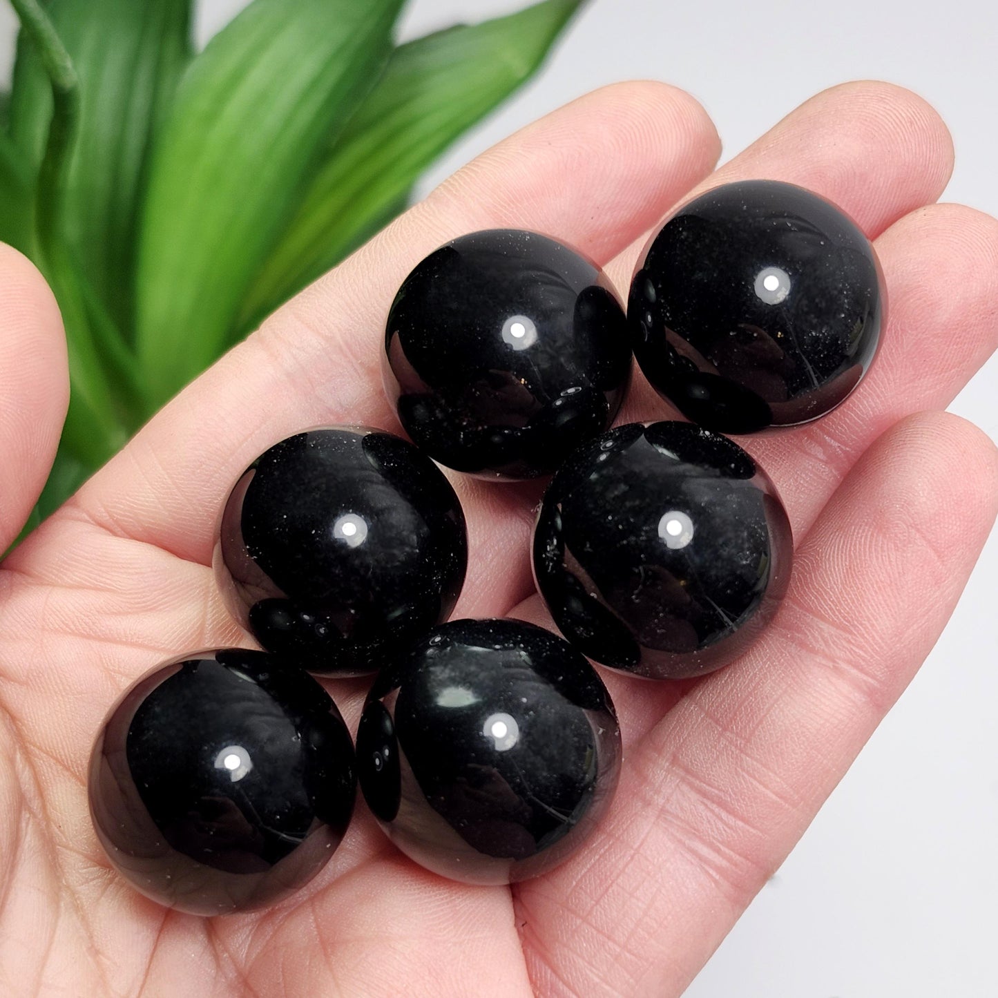 Black Obsidian Sphere, Polished Obsidian Crystal: Natural Volcanic Glass
