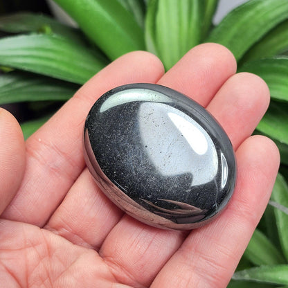 Hematite Palm Stone, Polished Hematite Crystal Specimen