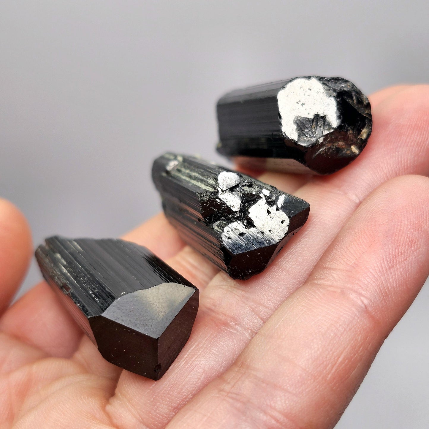 Terminated Black Tourmaline Crystal (1.25"+), Raw Tourmaline Stone Specimen
