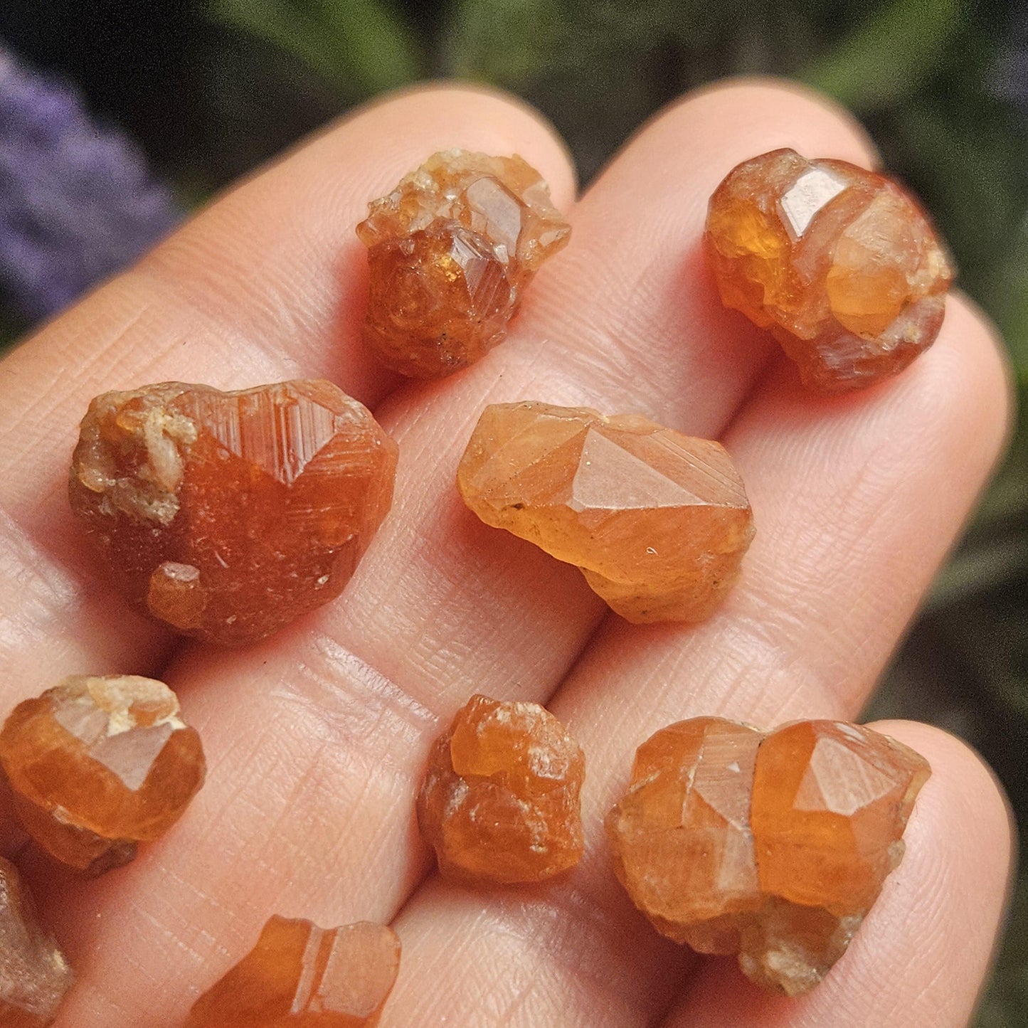 Spessartine Garnet Crystal, Raw Naturally Terminated Orange Garnet Specimen