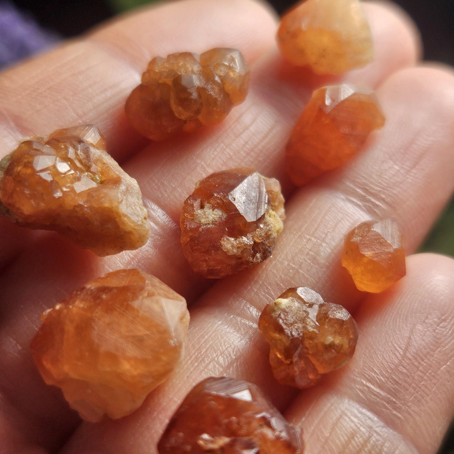 Spessartine Garnet Crystal, Raw Naturally Terminated Orange Garnet Specimen