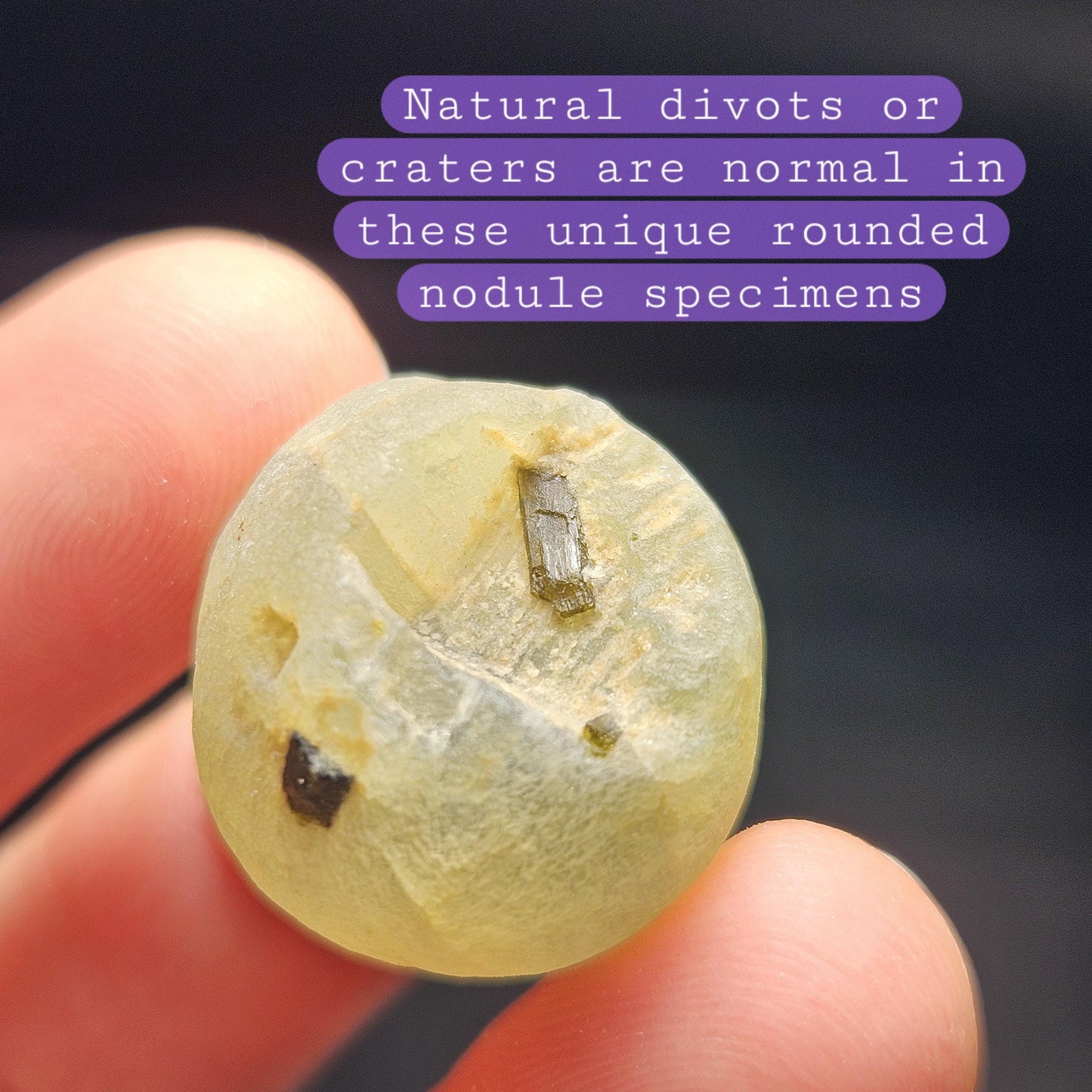 Prehnite Nodule Crystal with Epidote: Natural Specimen from Mali