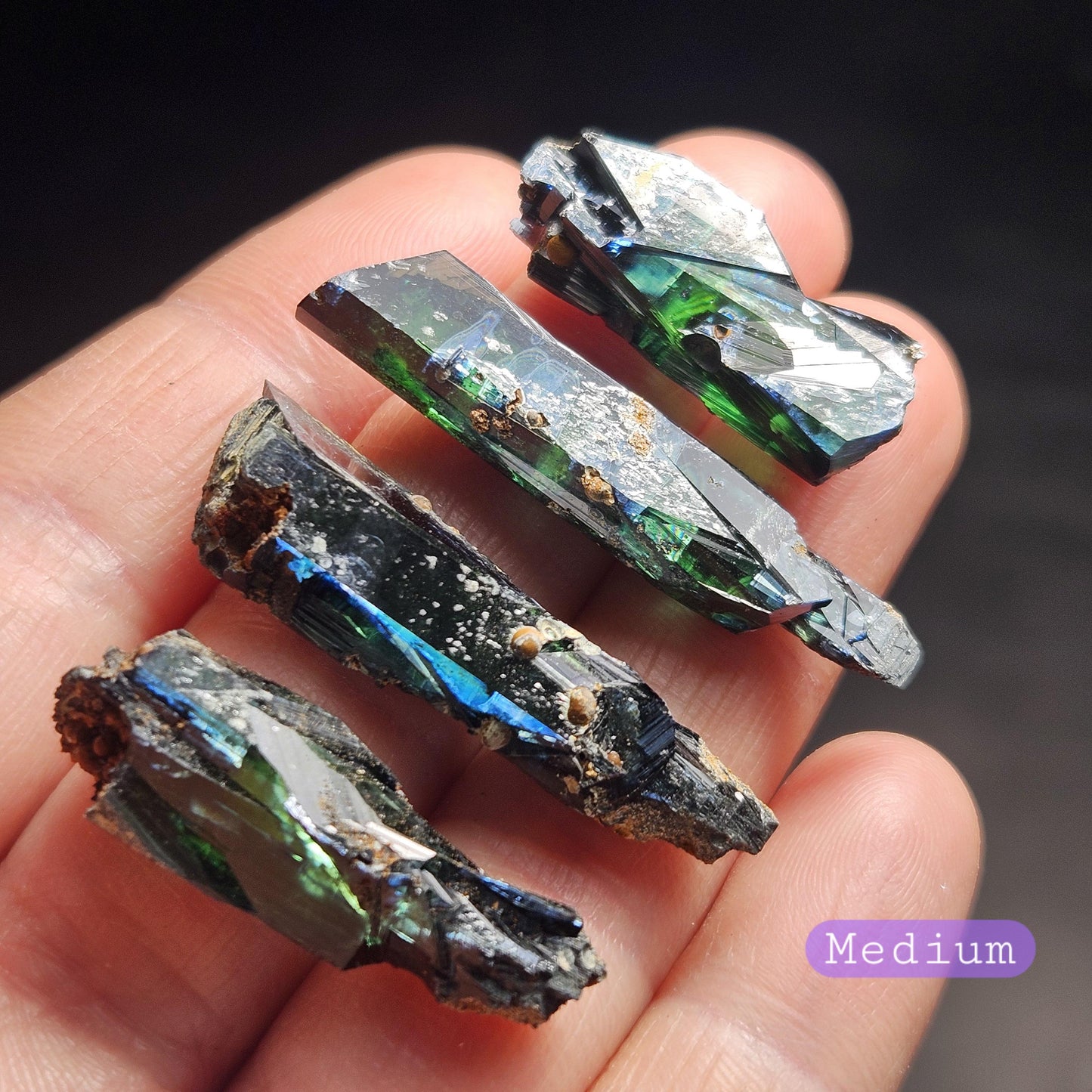 Terminated Vivianite Crystal, High