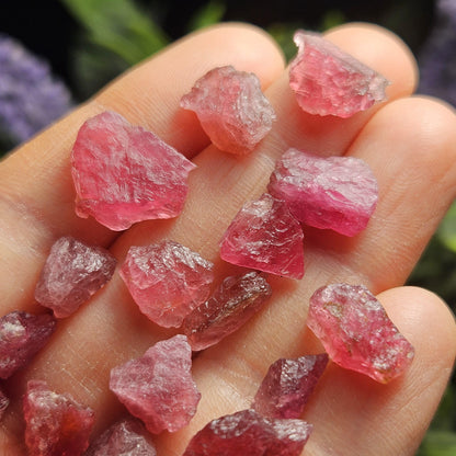 Pink Tourmaline, Raw Crystal from Brazil, Natural Raspberry Pink Tourmaline Specimen