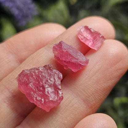 Pink Tourmaline, Raw Crystal from Brazil, Natural Raspberry Pink Tourmaline Specimen
