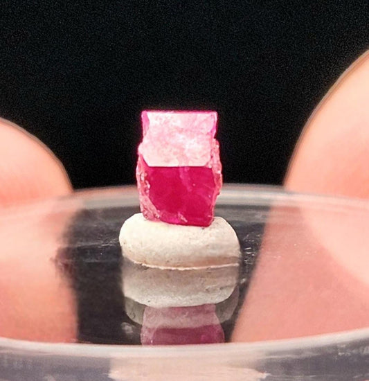 Bixbite Crystal from Utah .45ct, Red Beryl Authentic Specimen