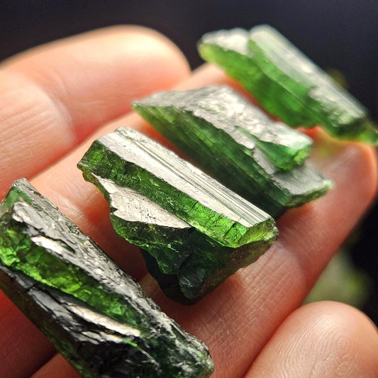 Chrome Green Tourmaline Crystal, Raw Natural Tourmaline from Brazil, Gem Quality Specimen