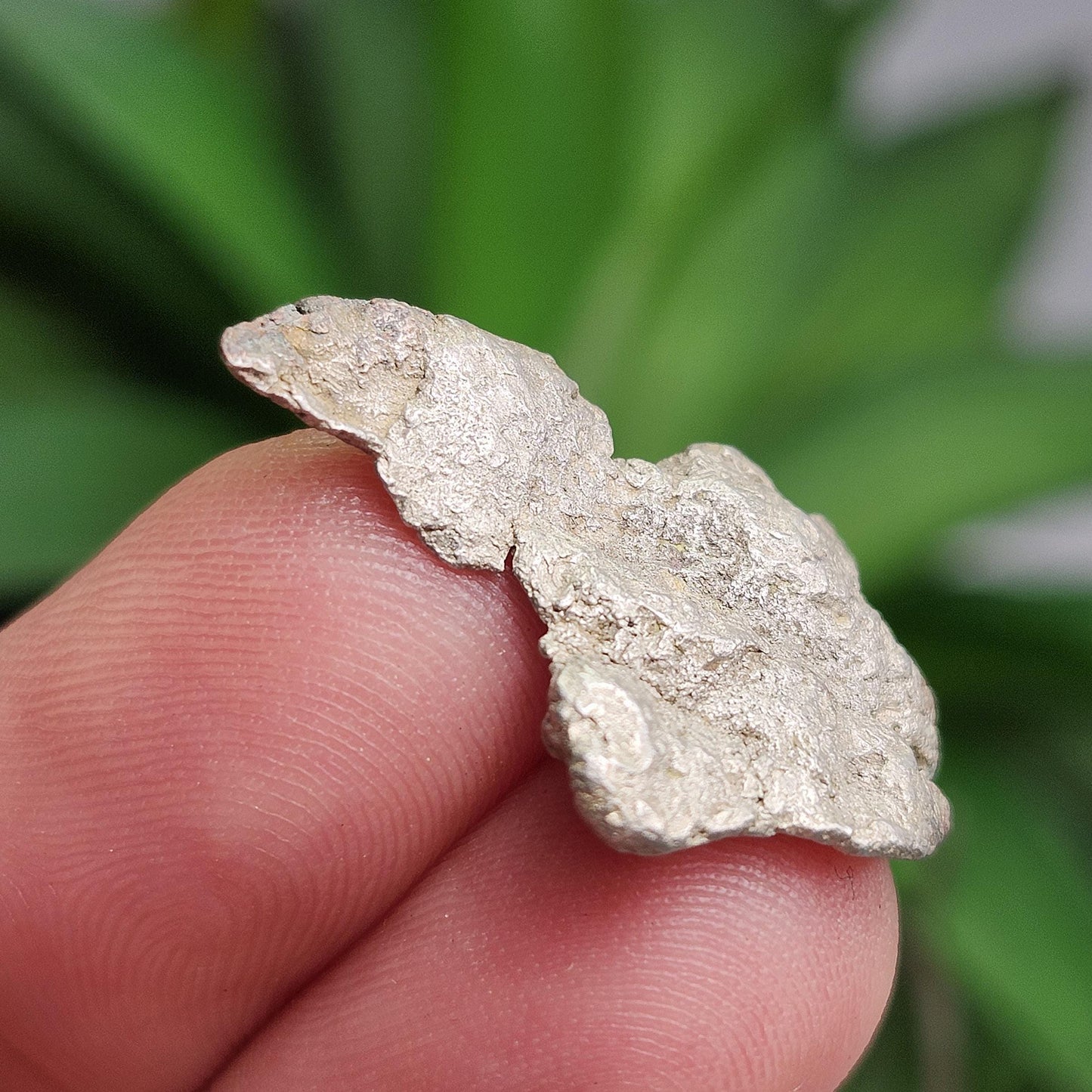 Native Silver Nugget 4g with Natural HOLE, Michigan "Halfbreed" Silver Ore