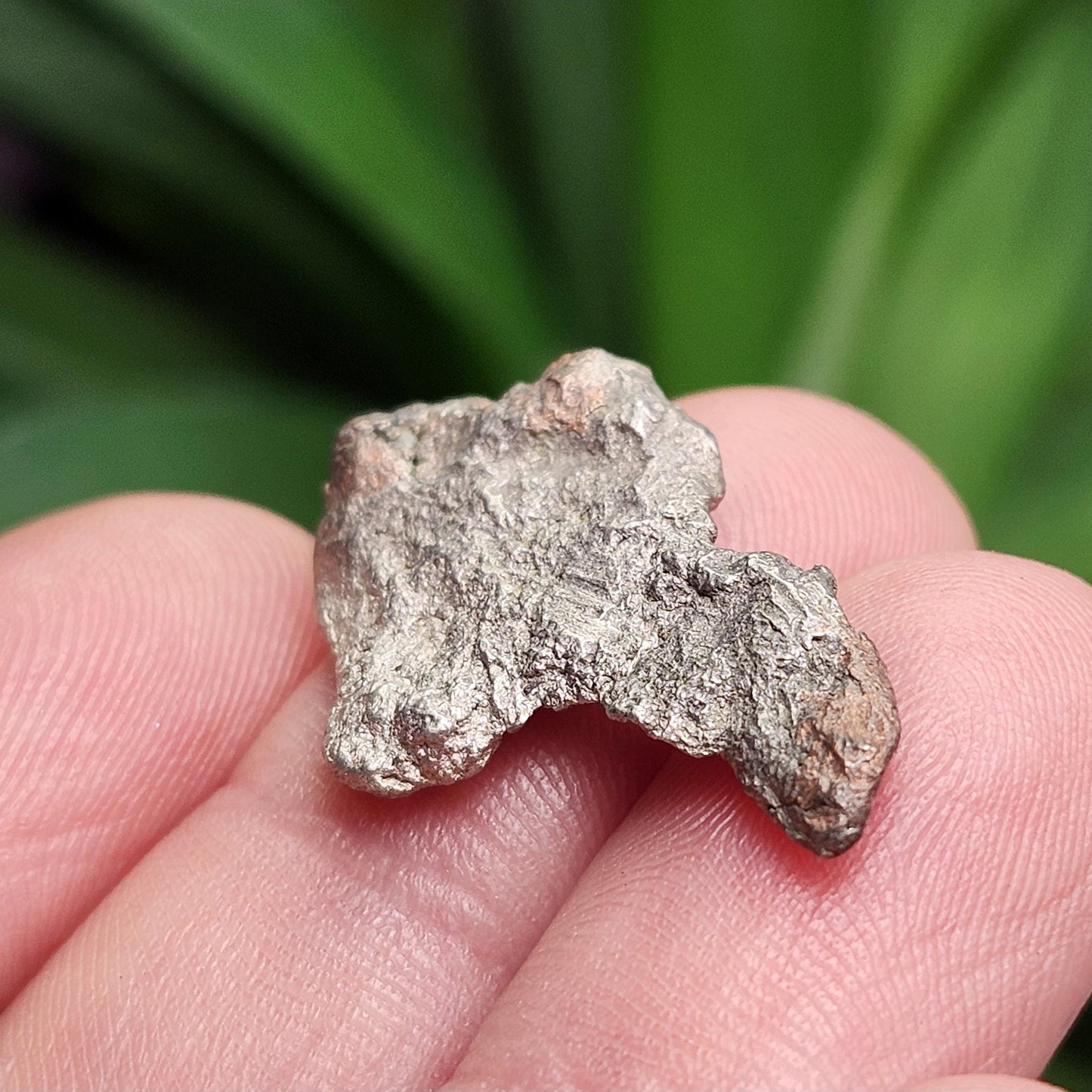 Native Silver Nugget 4g with Natural HOLE, Michigan "Halfbreed" Silver Ore