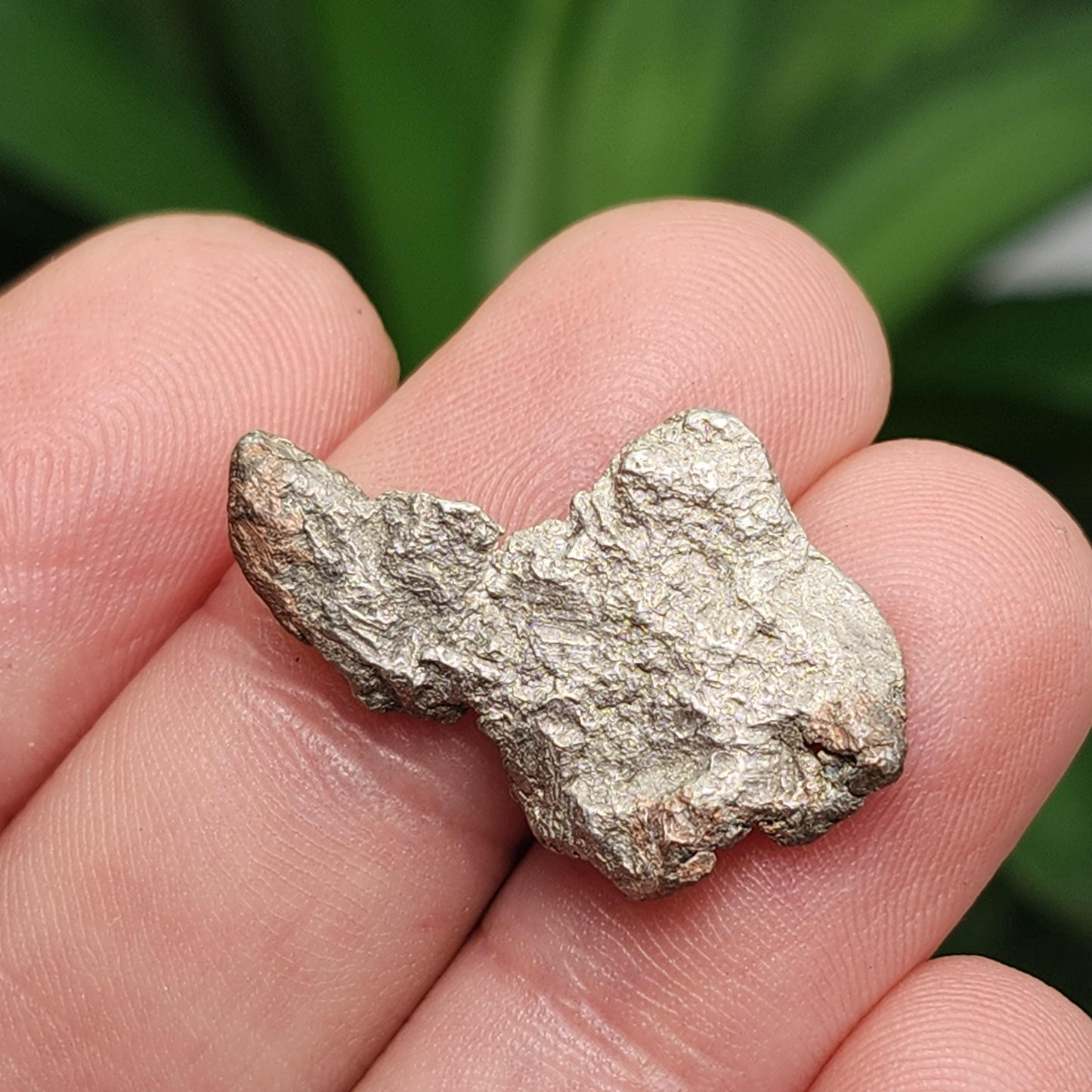 Native Silver Nugget 4g with Natural HOLE, Michigan "Halfbreed" Silver Ore