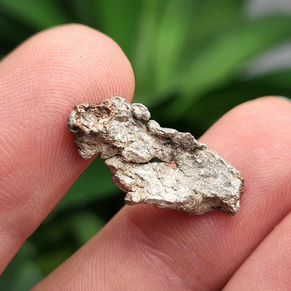 Native Silver Nugget 2.7g with Natural HOLE, Michigan "Halfbreed" Silver Ore
