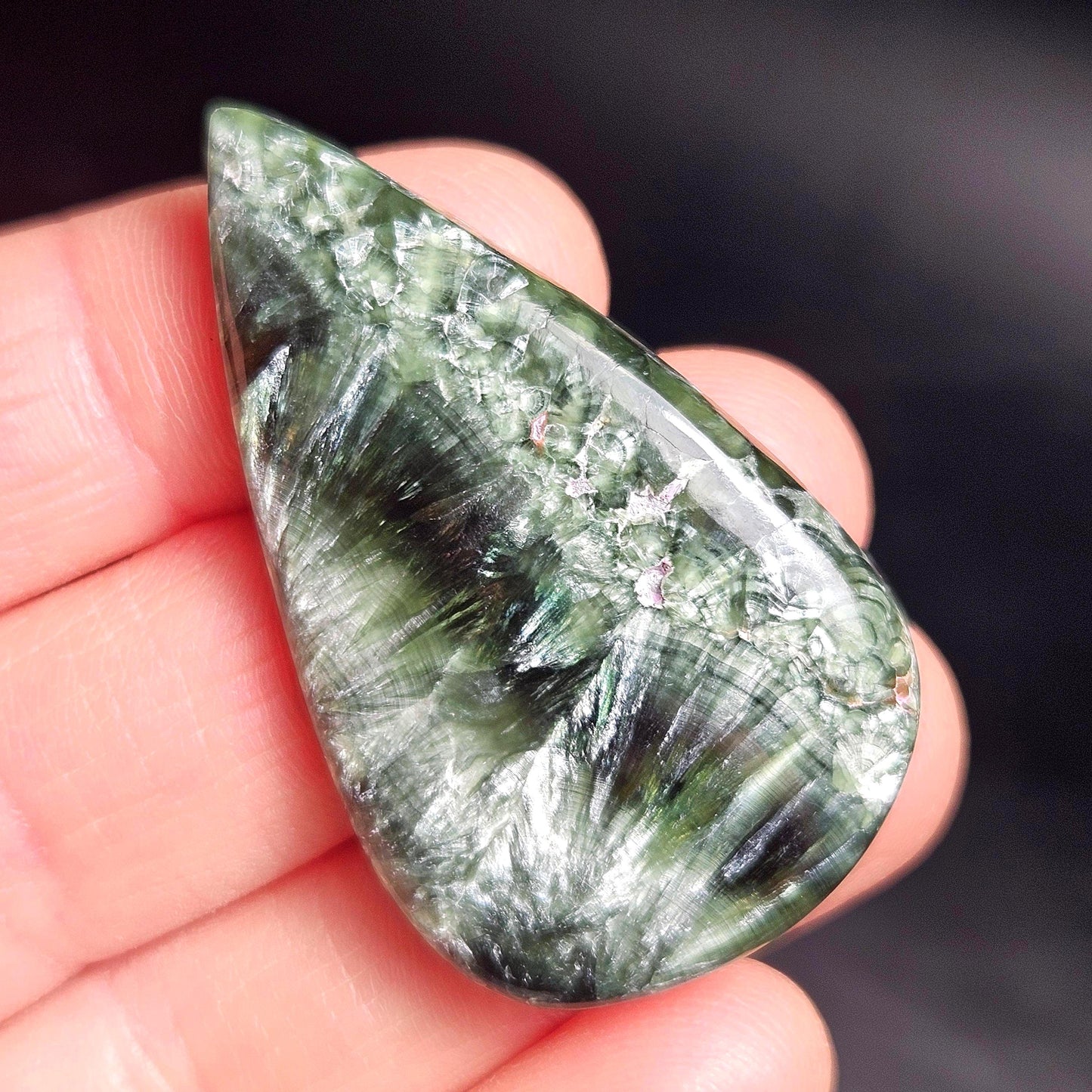 Seraphinite Crystal Cabochon (1.25
