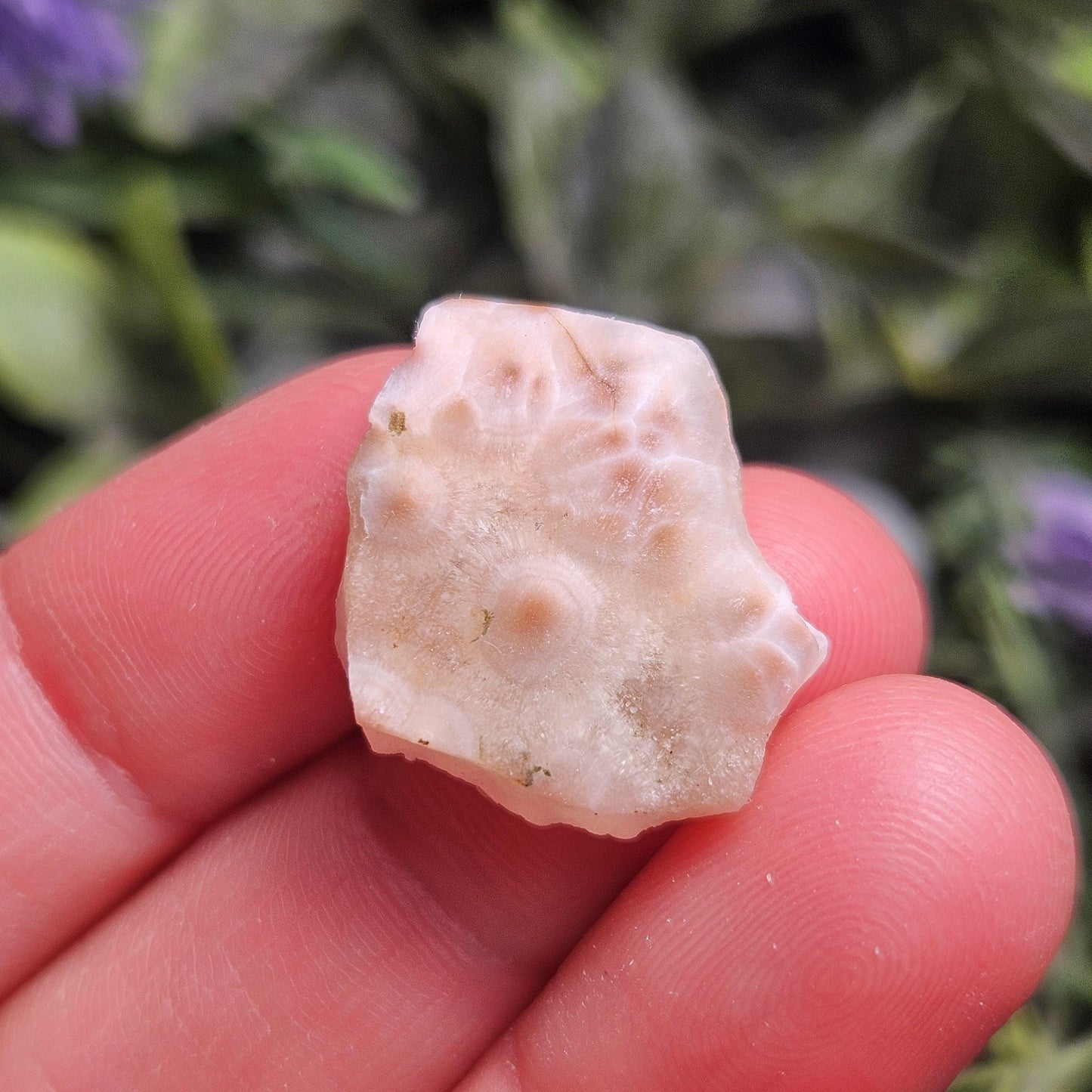 Pink Natrolite Crystal, (.75
