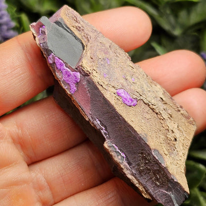 Fibrous Sugilite Specimen 75.95g, Raw South African Sugilite Crystal