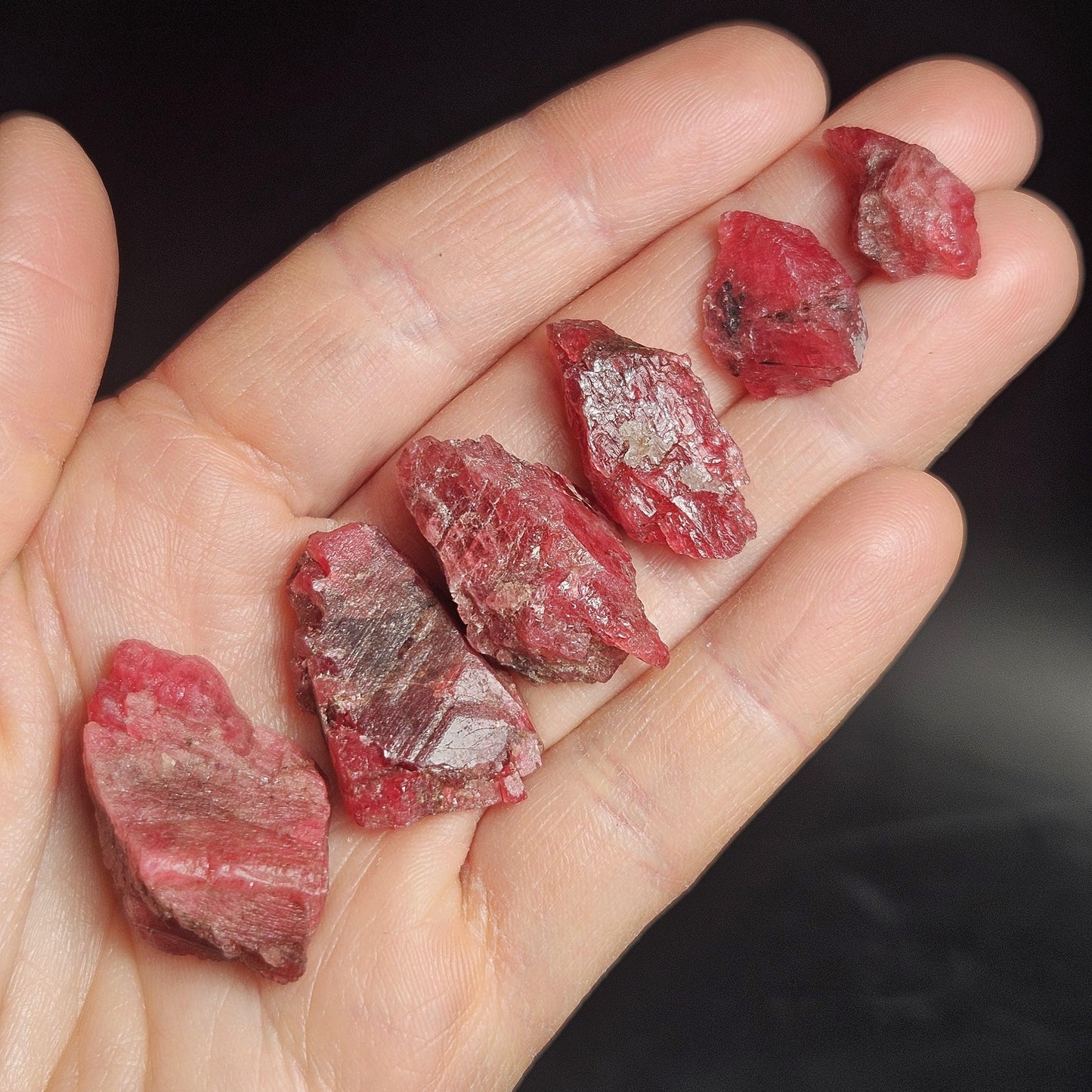 Pink Rhodonite Raw Crystal, Natural Rough Gemstone from Brazil