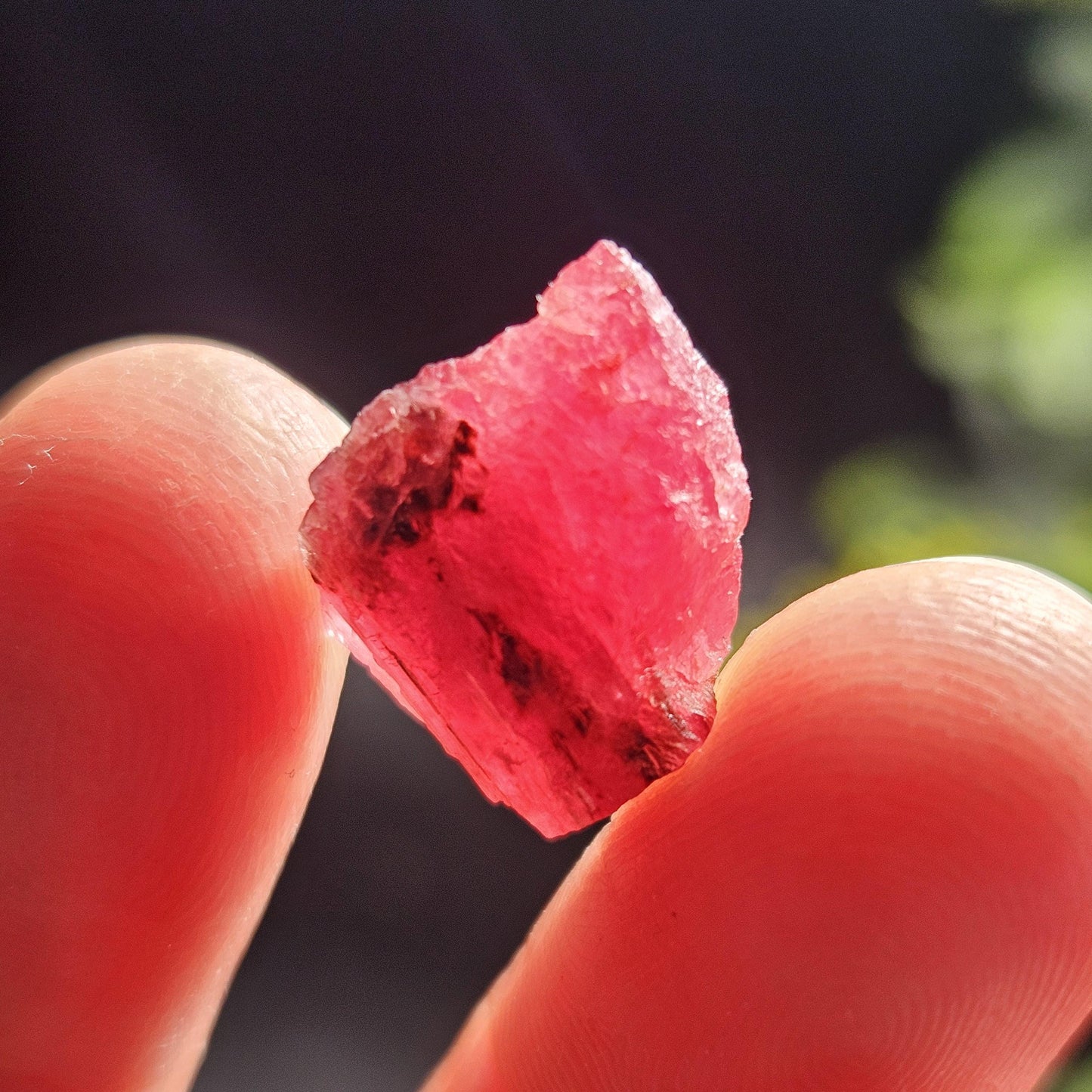 Pink Rhodonite Raw Crystal, Natural Rough Gemstone from Brazil