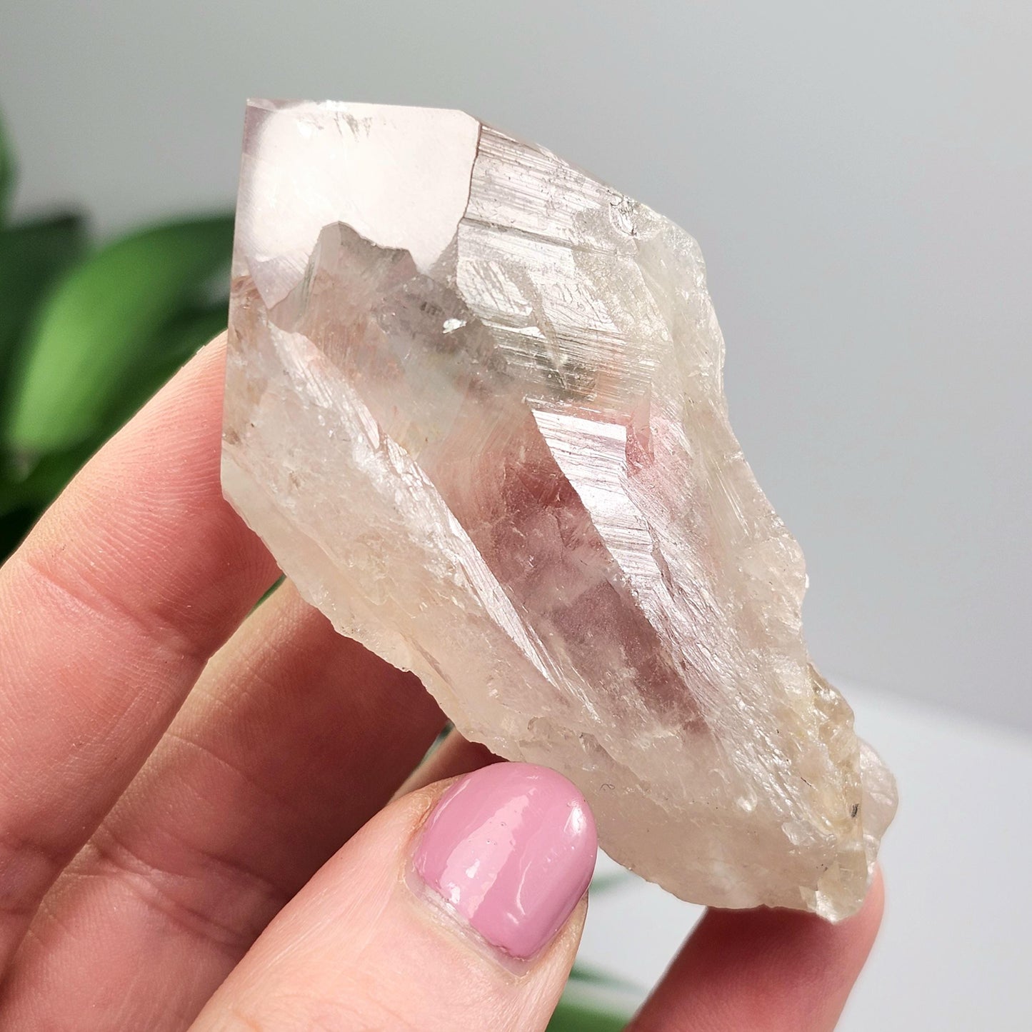 UV Phantom Powellite Amethyst 58g, Bahia Brazil Crystal