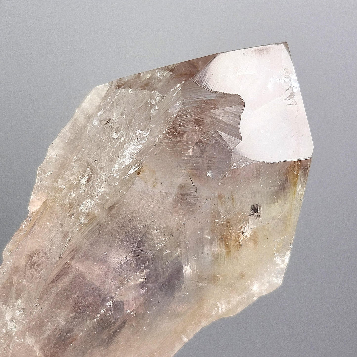 UV Phantom Powellite Amethyst 58g, Bahia Brazil Crystal