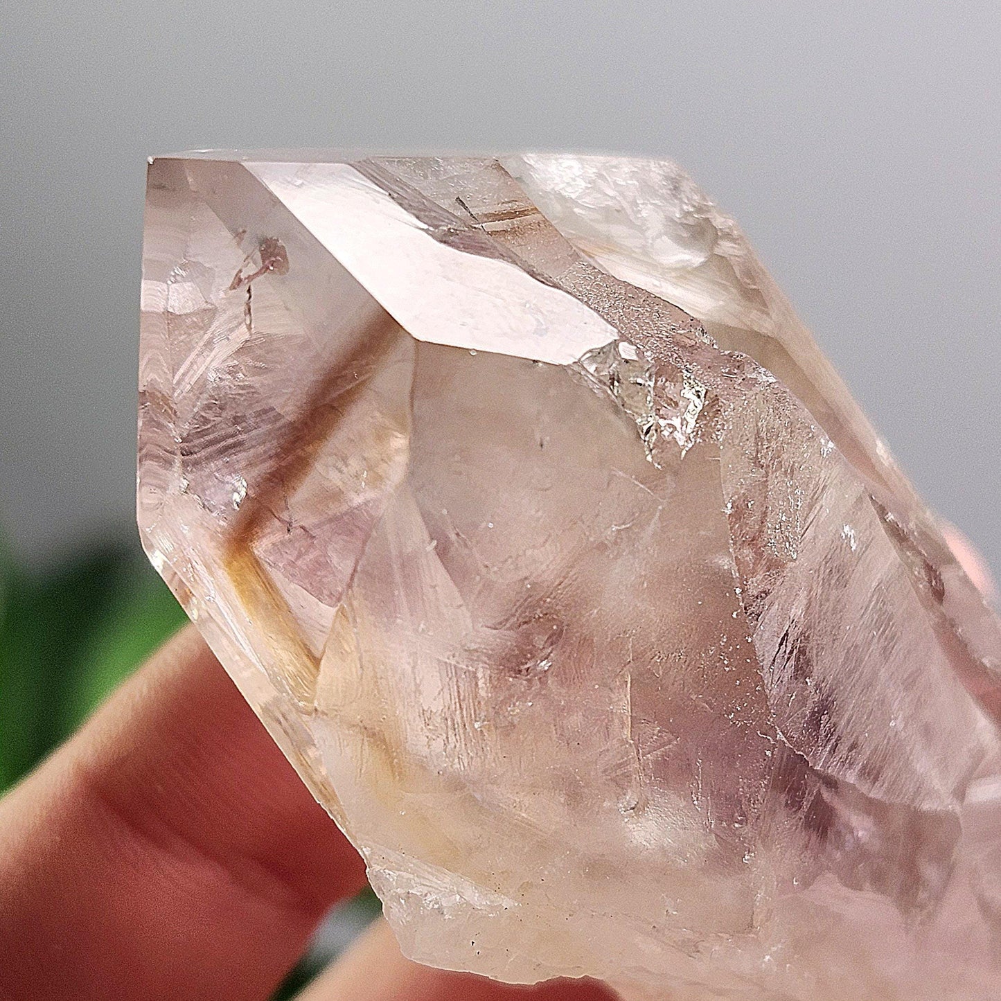 UV Phantom Powellite Amethyst 58g, Bahia Brazil Crystal