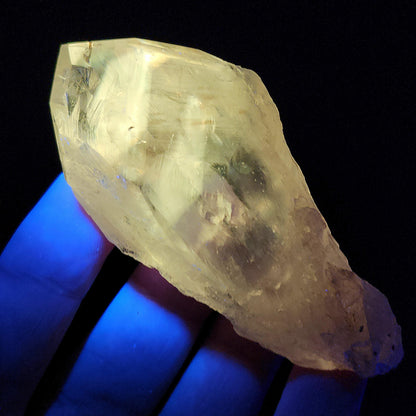 UV Phantom Powellite Amethyst 58g, Bahia Brazil Crystal