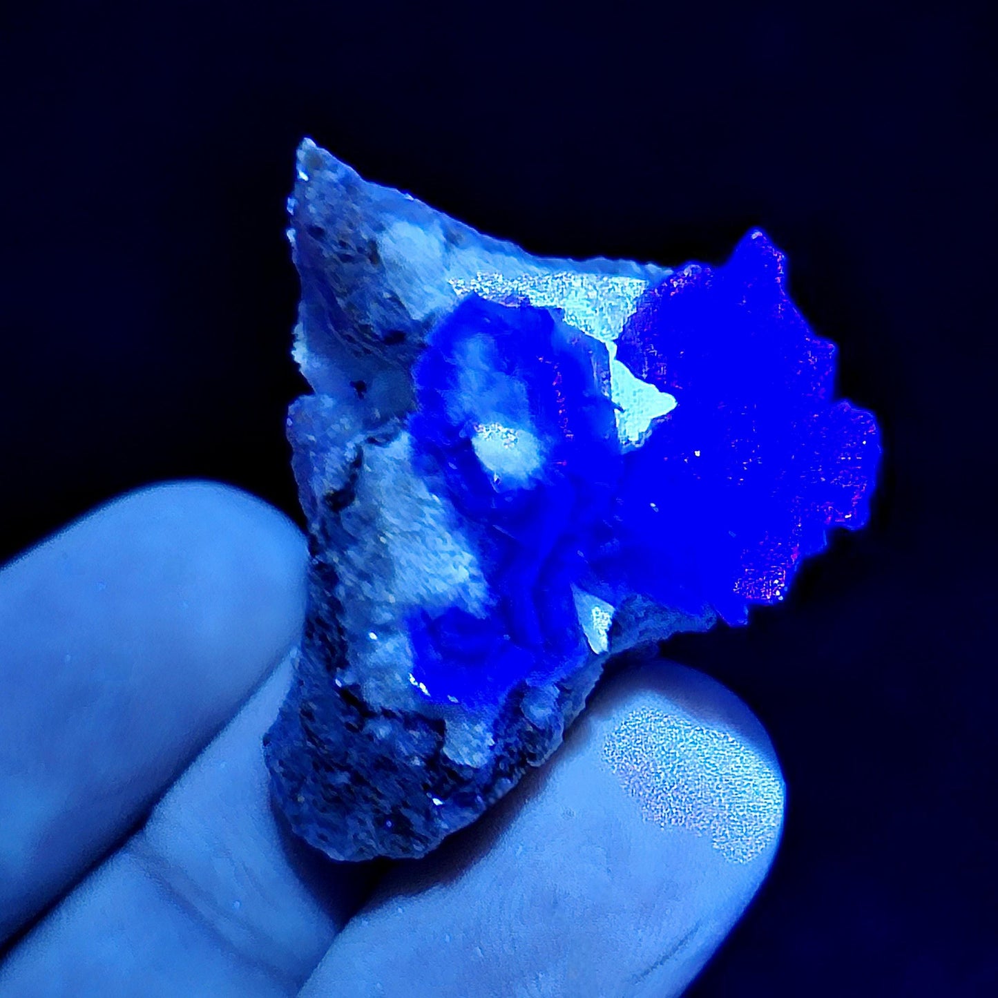 Cubic Purple Fluorite Cluster: UV Reactive, Violet Fluorite Mineral Specimen
