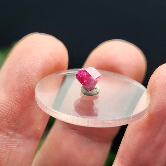 Bixbite Red Beryl Crystal from Utah .55ct, Red Emerald Gemstone