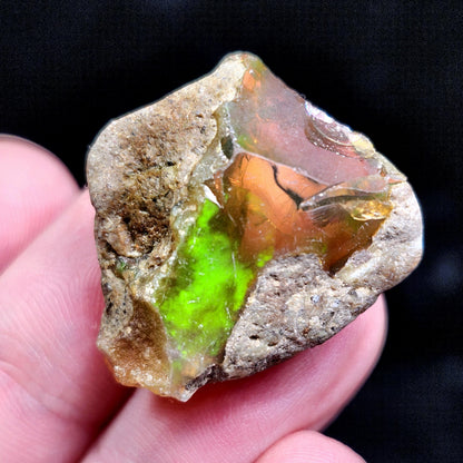 Raw Opal Specimen 5.58g, Welo Opal Crystal from Ethiopia