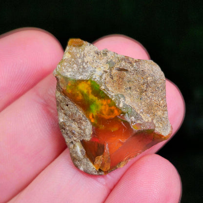 Raw Opal Specimen 5.58g, Welo Opal Crystal from Ethiopia