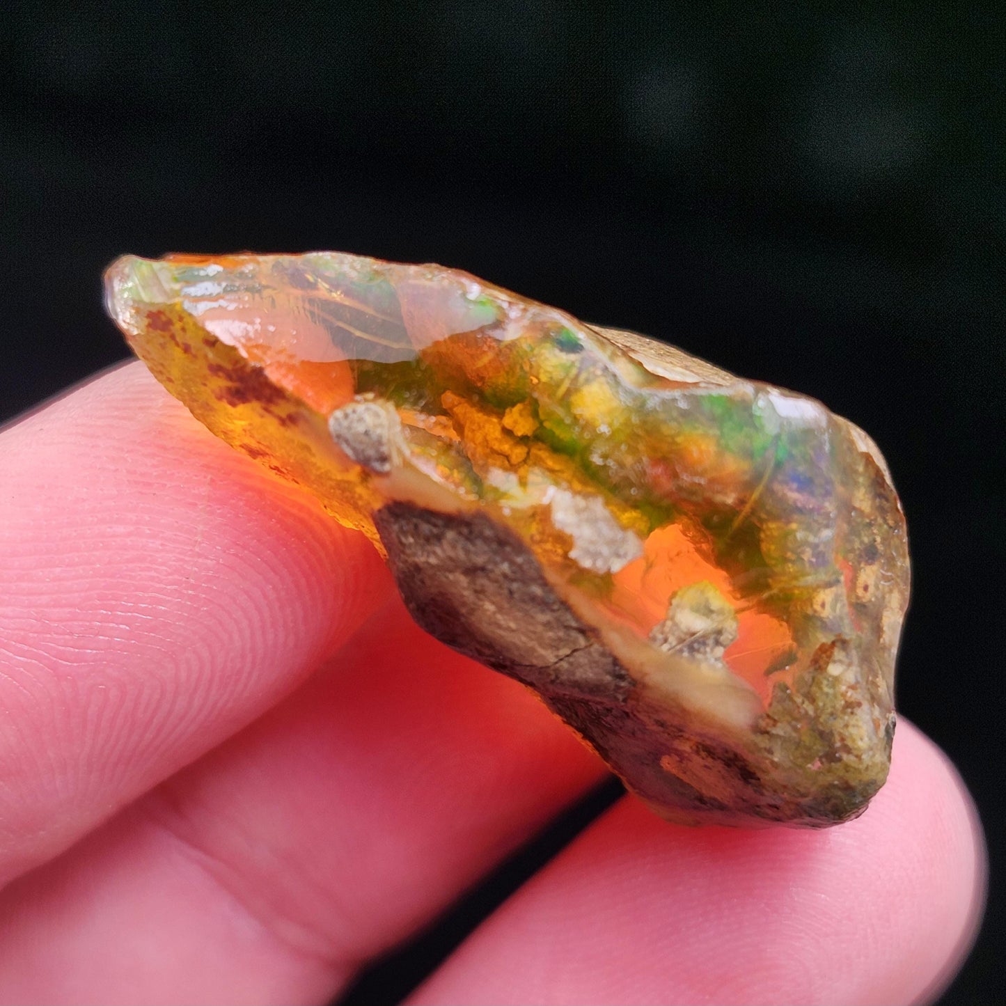 Raw Ethiopian Opal Specimen 7.8g, Welo Opal Crystal