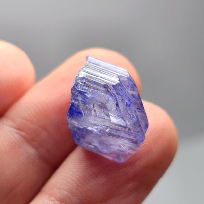 Indigo Tanzanite Crystal 3.3g, Raw Terminated Bi color Tanzanite Specimen