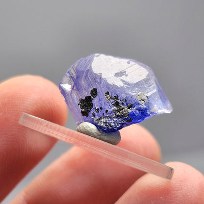 Indigo Tanzanite Crystal 3.3g, Raw Terminated Bi color Tanzanite Specimen