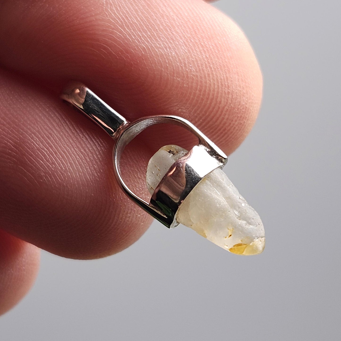 Bi Color Sapphire Pendant, OLD STOCK Sri Lankan Sapphire Crystal Necklace