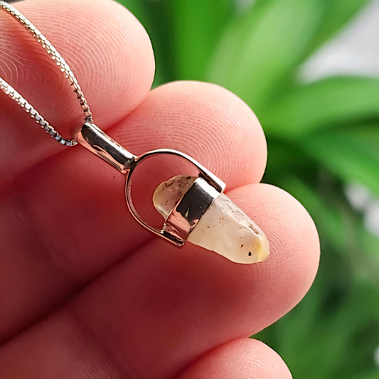 Bi Color Sapphire Pendant, OLD STOCK Sri Lankan Sapphire Crystal Necklace