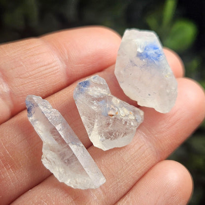 Fibrous Dumortierite Crystal, Dumortierite in Terminated Quartz
