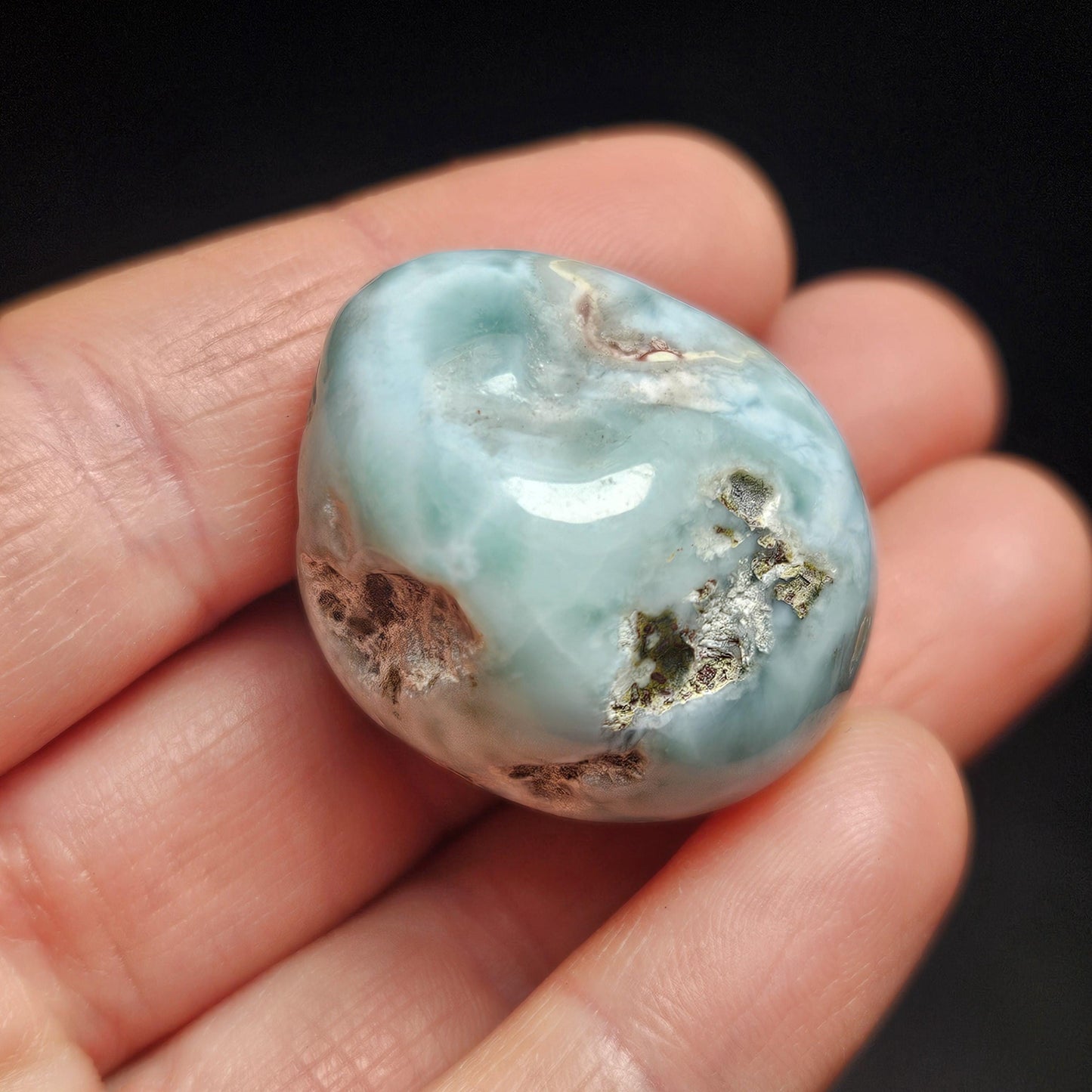 Larimar Tumbled Stone, 1