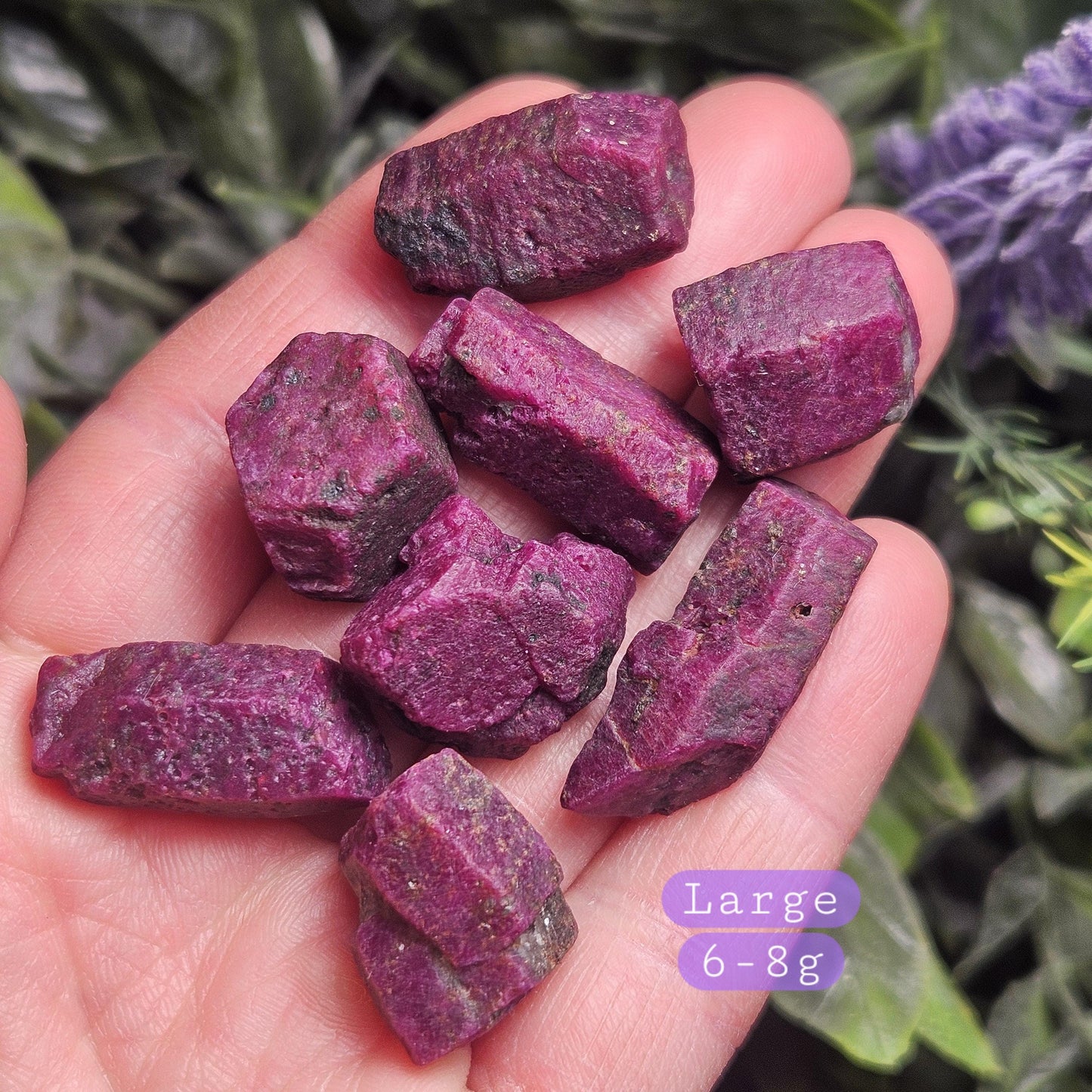 Raw Ruby Crystal Specimen: Natural Burgundy Ruby Stone, Red Corundum