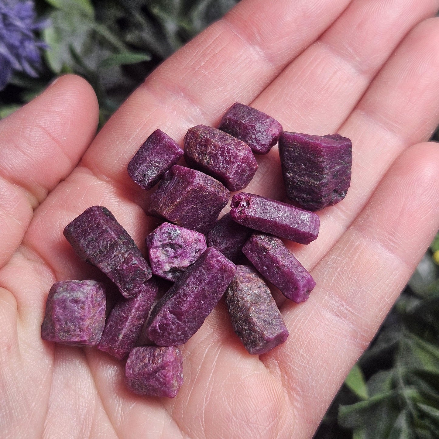 Raw Ruby Crystal Specimen: Natural Burgundy Ruby Stone, Red Corundum