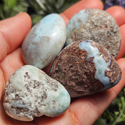 Polished Larimar Tumbled Stone, 1