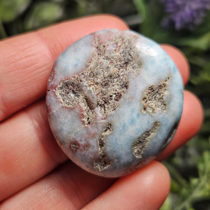 Polished Larimar Tumbled Stone, 1