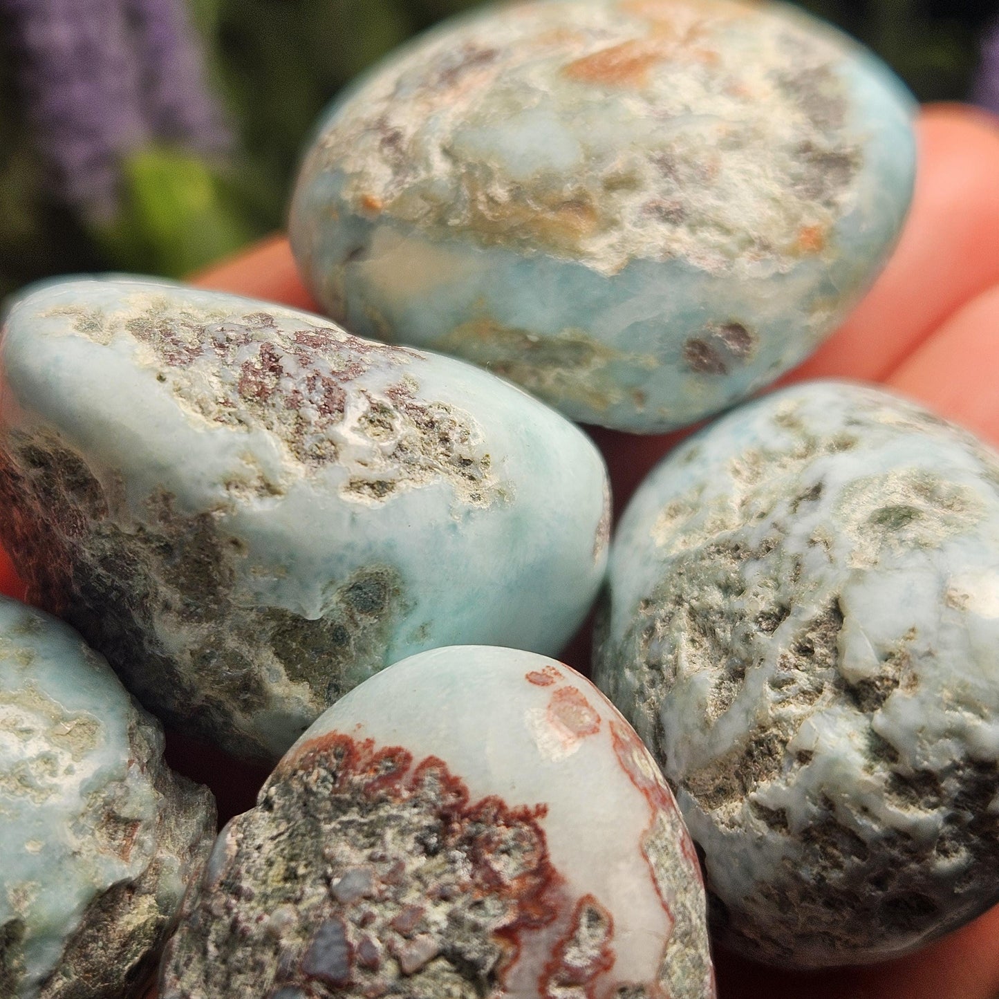 Polished Larimar Tumbled Stone, 1