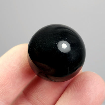 Black Obsidian Sphere, Polished Obsidian Crystal: Natural Volcanic Glass
