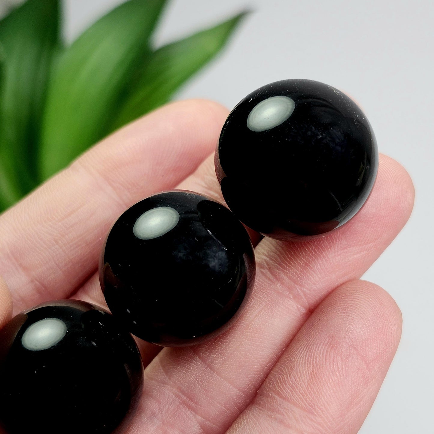 Black Obsidian Sphere, Polished Obsidian Crystal: Natural Volcanic Glass