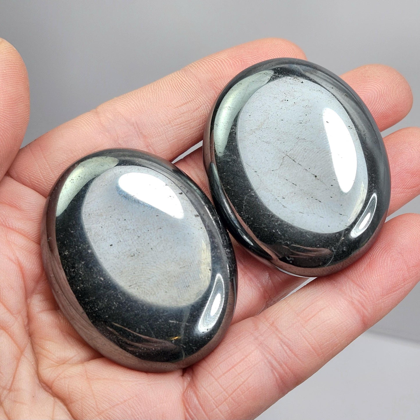 Hematite Palm Stone, Polished Hematite Crystal Specimen