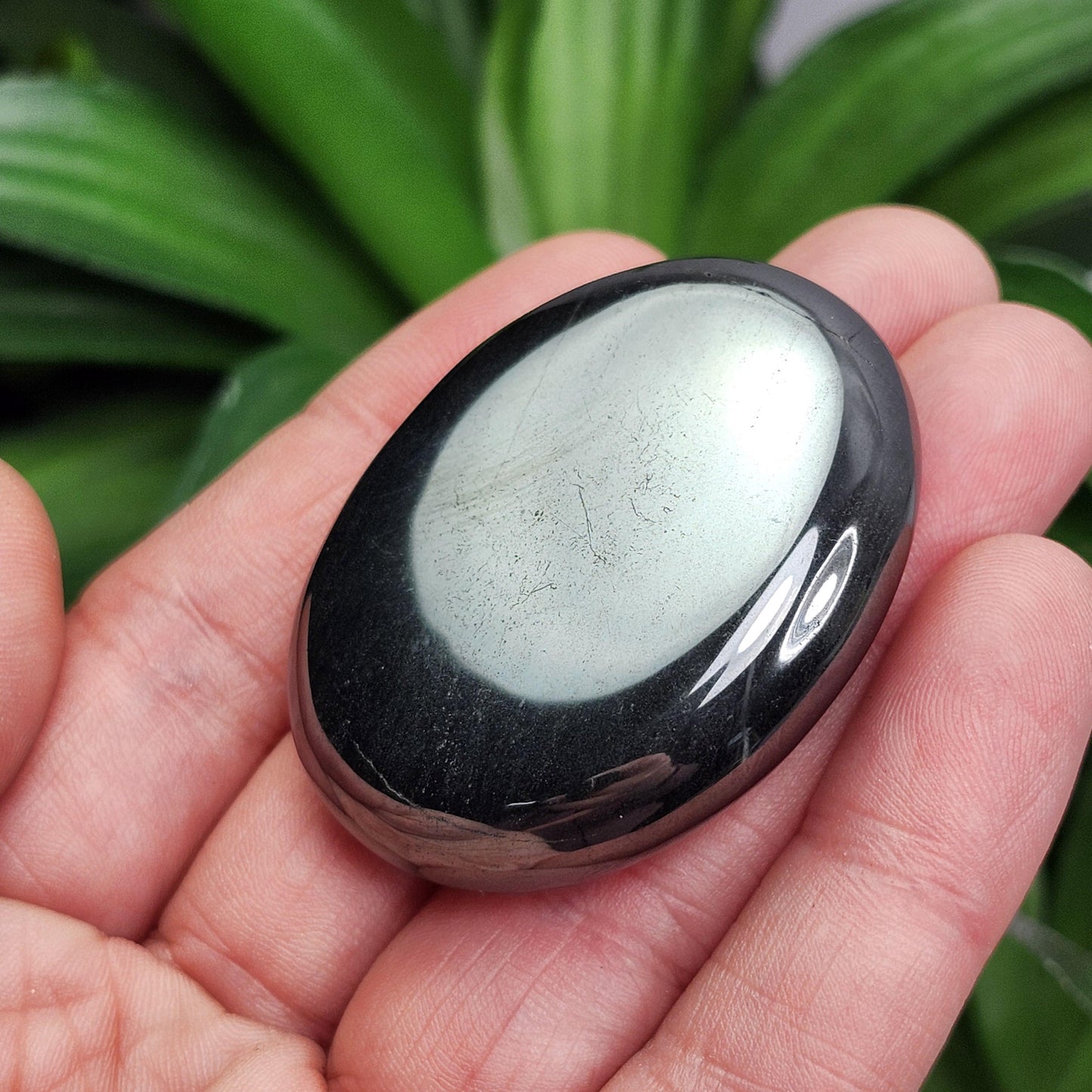 Hematite Palm Stone, Polished Hematite Crystal Specimen