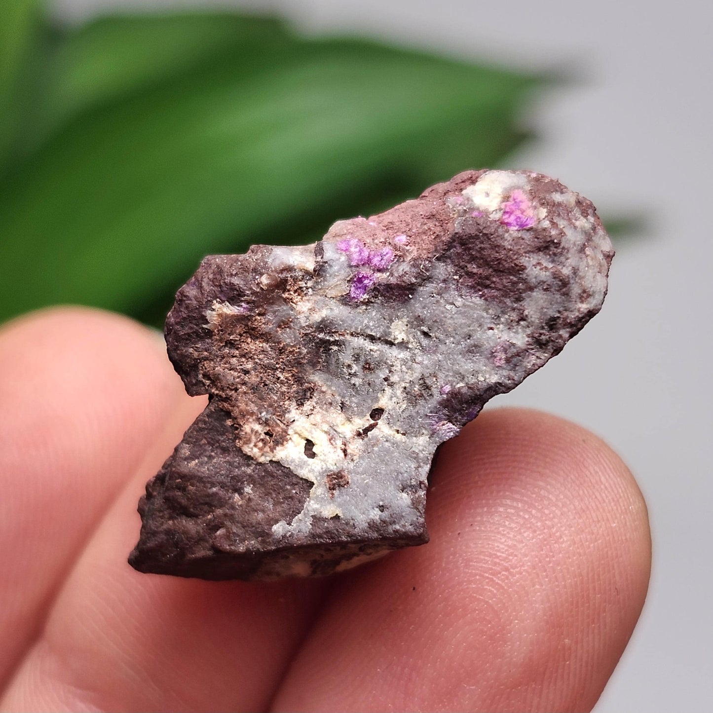 Raw Sugilite Crystal 4.0g, South African Fibrous Sugilite Specimen OLD STOCK