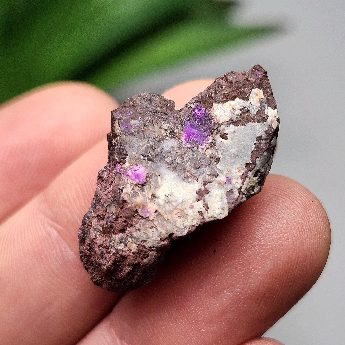 Raw Sugilite Crystal 4.0g, South African Fibrous Sugilite Specimen OLD STOCK