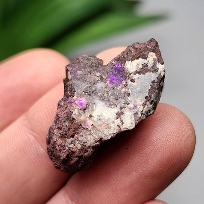 Raw Sugilite Crystal 4.0g, South African Fibrous Sugilite Specimen OLD STOCK