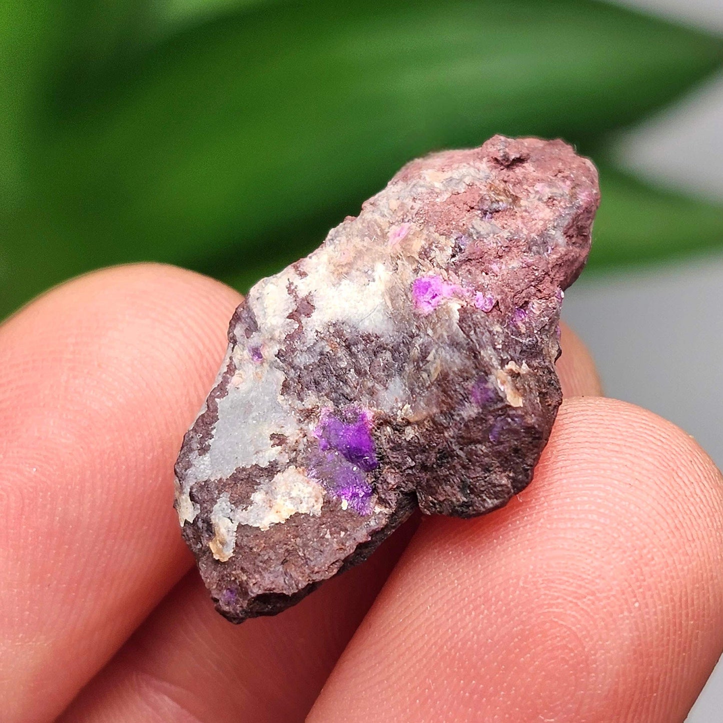 Raw Sugilite Crystal 4.0g, South African Fibrous Sugilite Specimen OLD STOCK